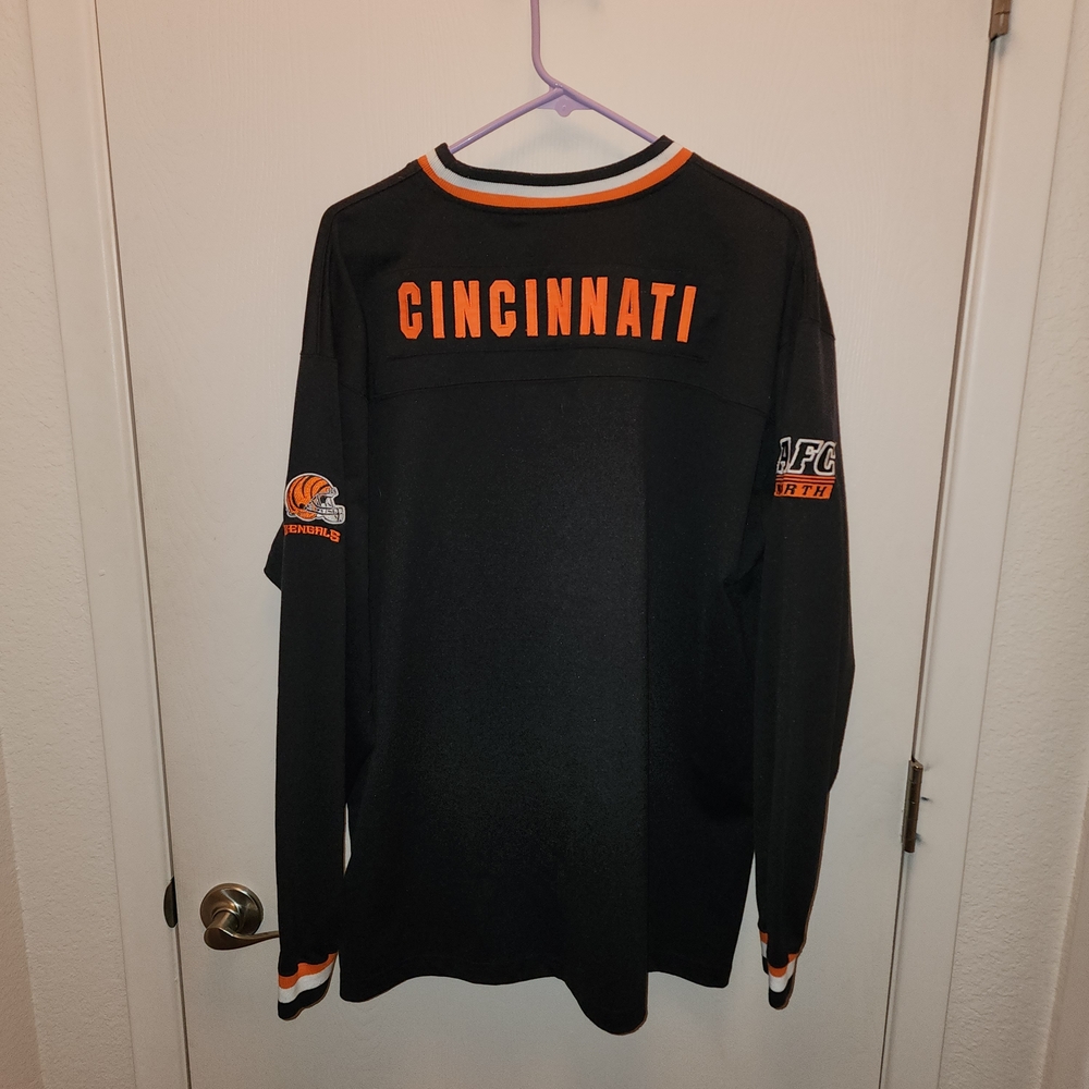 NFL Cincinnati Bengals Mens XL Black Long Sleeve Shirt - Picture 2 of 10